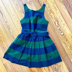 Abercrombie & Fitch Navy Green Striped Dress Size 2